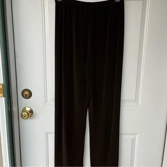 •Chico's Travelers• Dark Brown Wide Leg Pants -Size Large - Picture 4 of 6